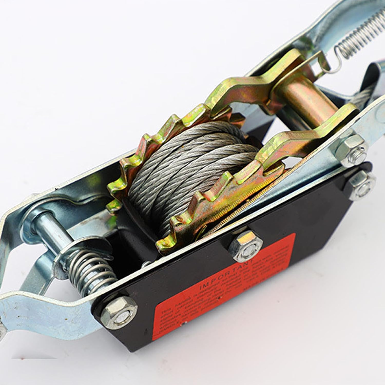 Cable Puller - Manual Double Hook Tightener for Pulling Crimping Garden Bailing and Installation | Towing Winches with Carbon Steel Thickened Solid Wear Resistant, Ideal for Framing Deck Railing