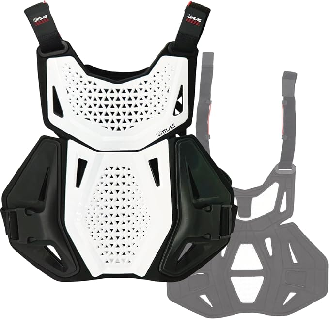 Chaleco Protector de Pecho Juvenil Atlas Charger Blanco miniatura 6