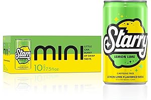 Starry Lemon Lime Soda: Refreshing Mini Cans for On-the-Go Hydration