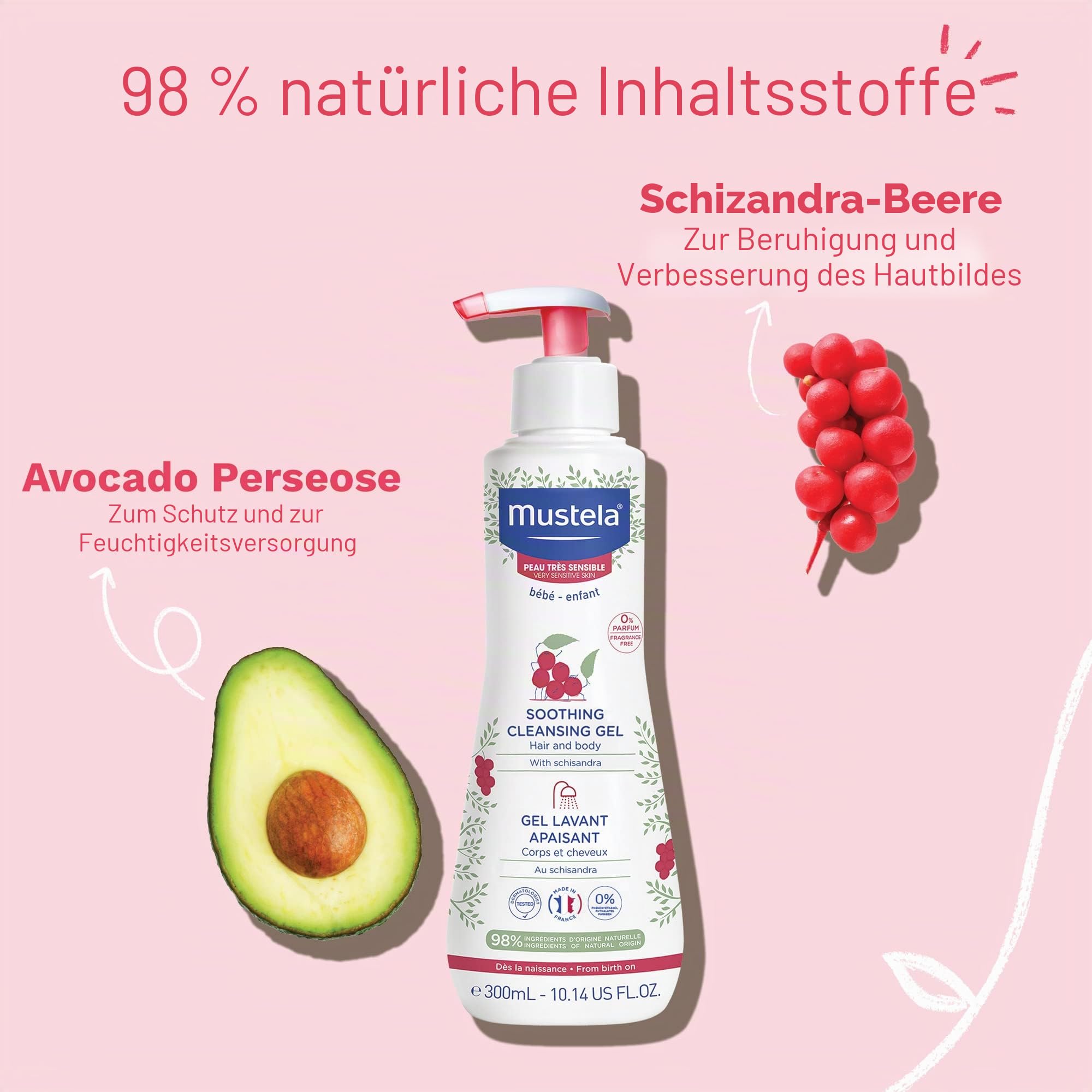 Mustela Körperreinigungsgel, 300 ml