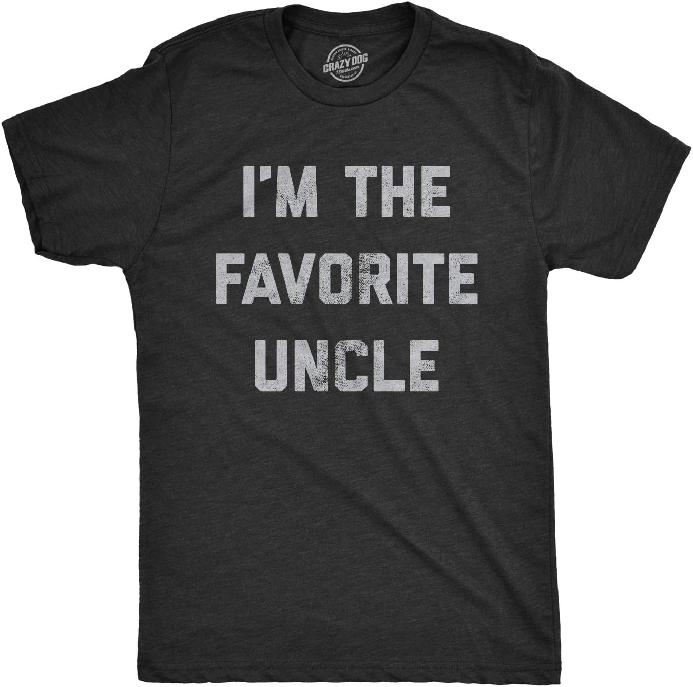 Crazy Dog Mens Funny Uncle T Shirts Sarcastic Family Tees for Guys