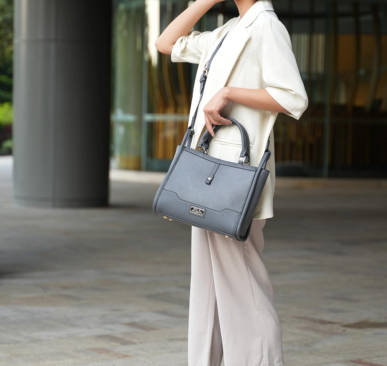 MKF Collection Tote Bag for Women Vegan Leather Designer Handbag, Lady Fashion Crossbody Purse - Image 3