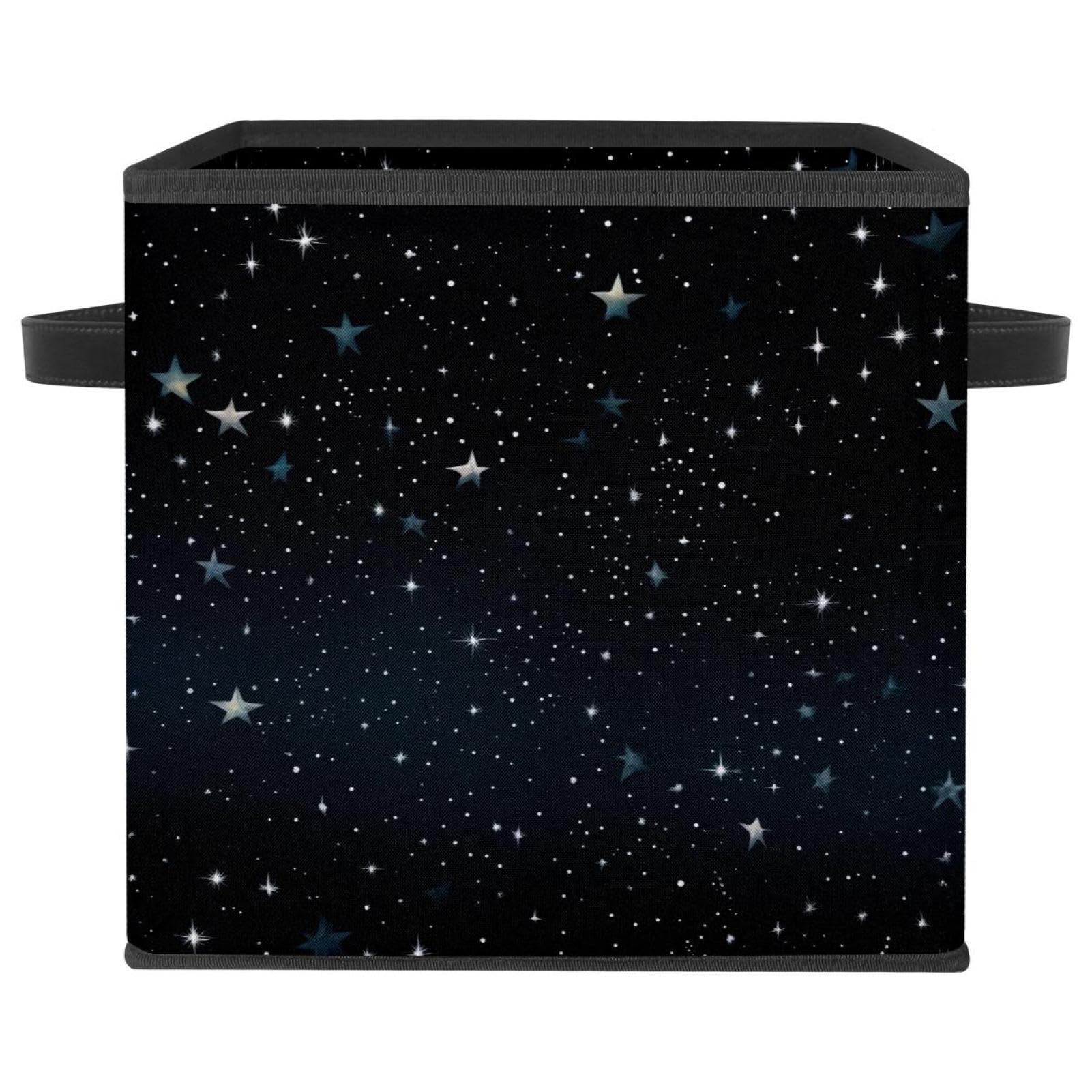 Grand cube de rangement durable avec poignées en cuir véritable