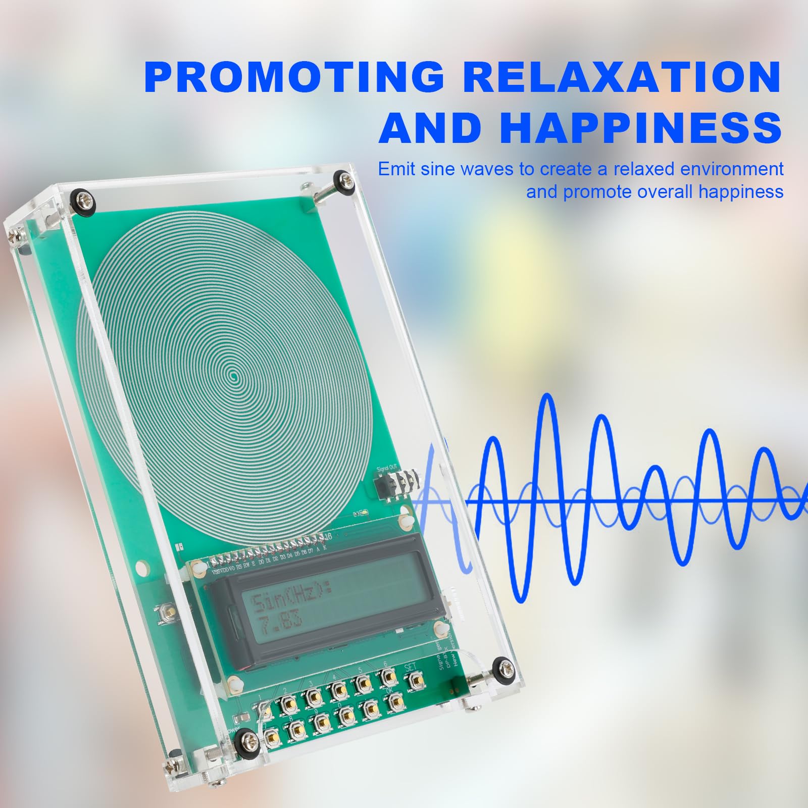 Generatore Di Onde Schumann 7,83 Hz - Dispositivo Per Rilassamento E Meditazione - Ricaricabile USB - Frequenza Ultra Bassa Regolabile - 2