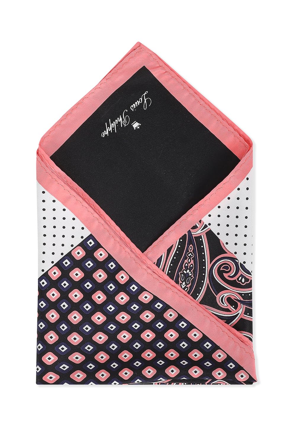 louis philippe Polyester Blend Men's Multi Print Formal Pocket Square, Free Size-picture-27