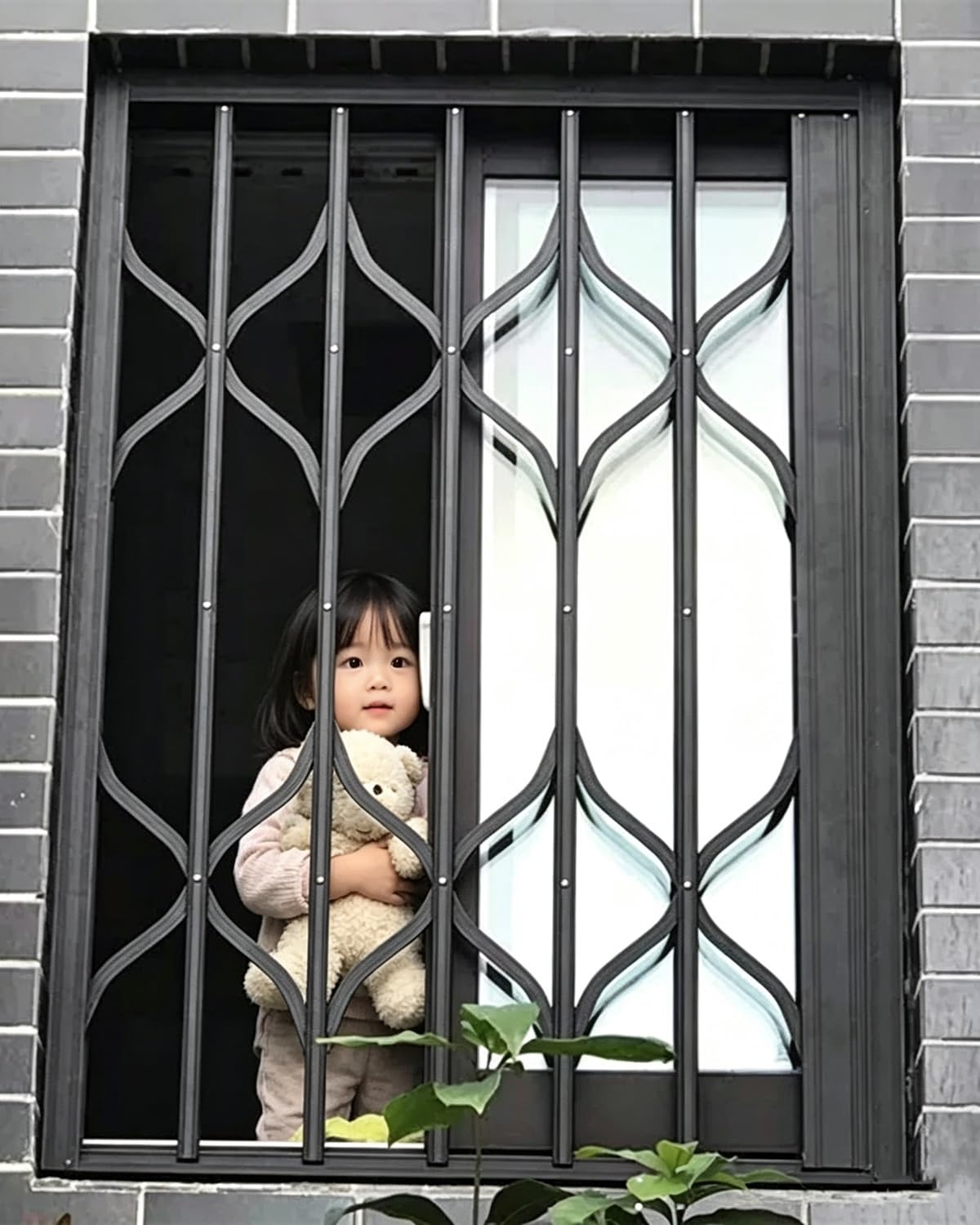 Fenstergitter Einbruchschutz Fensterschutzgitter für Balkone, Schiebe- und Zugsicherungen für Kinder