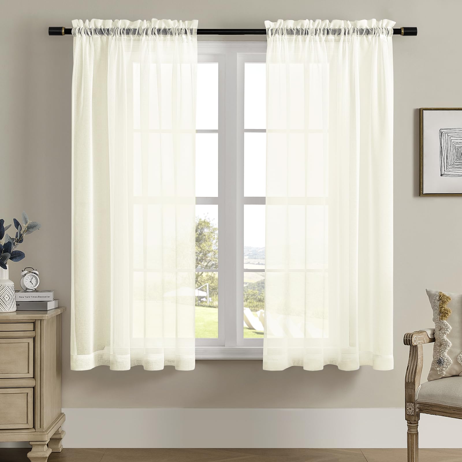 63 Inch Curtain Panels Astoria White Window Panel Pair 63 Inch L