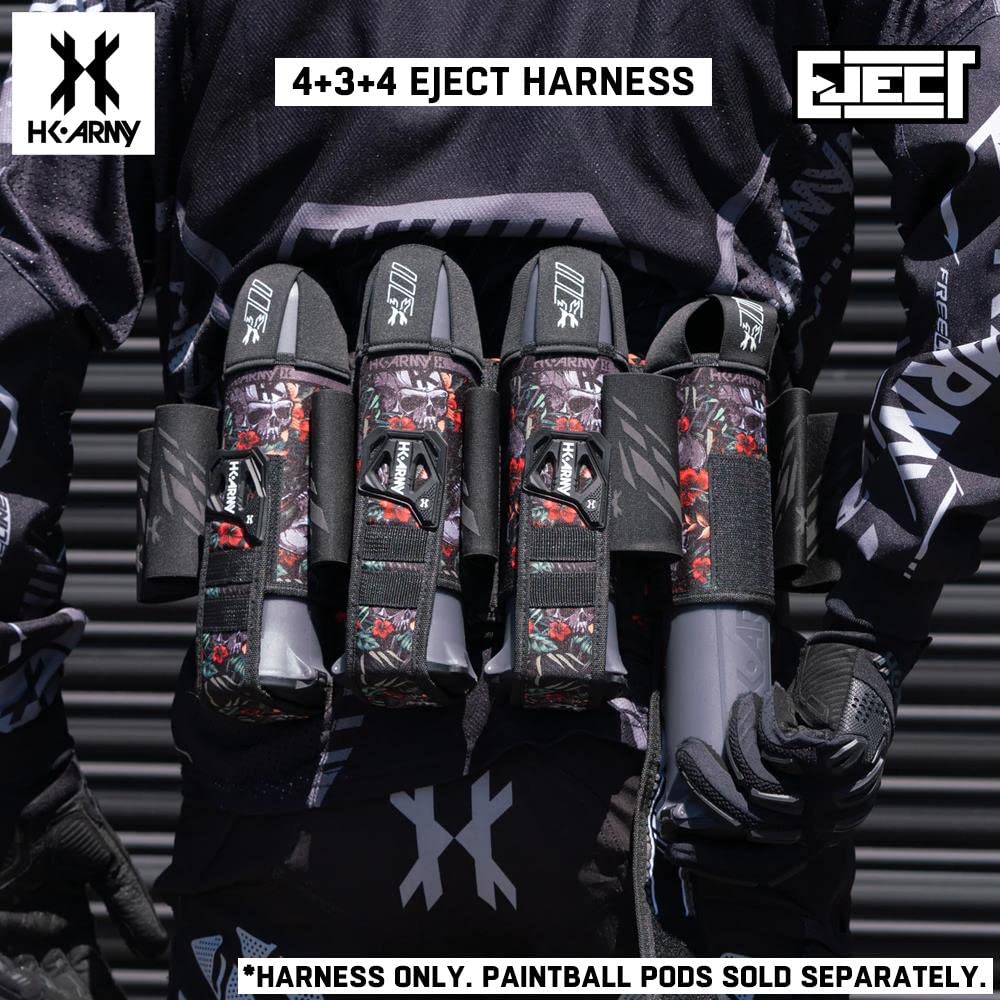 HK Army 4 + 3 Auswurf Paintball Geschirr Pod Pack – Tropischer Totenkopf
