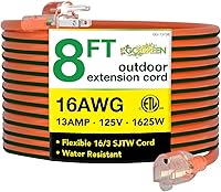 Vista 24 de Go Green Power Inc. (GG-13800BK) - Cable de extensión 14/3 SJTW para exteriores; color negro, 100 pies
