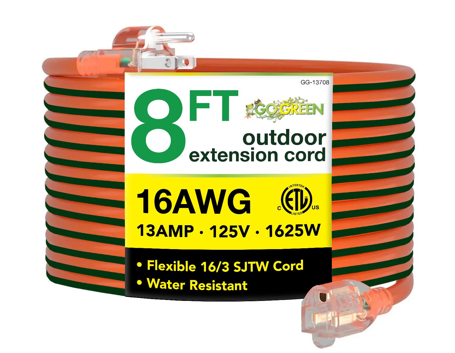 Cable alargador para exteriores resistente SJTW que optimiza la energía de tus herramientas