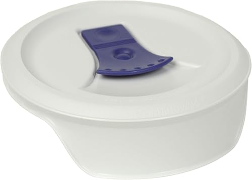 Miniatura 2 de Corningware FM-22-VPC - Taza de sopa redonda blanca francesa de 20 onzas, tapa ventilada, paquete de 2
