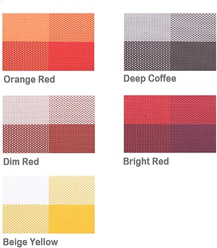 Miniatura 3 de Juego de 6 manteles individuales de PVC resistentes al calor, manteles individuales lavables de doble cara, fáciles de limpiar, adecuados para mesa