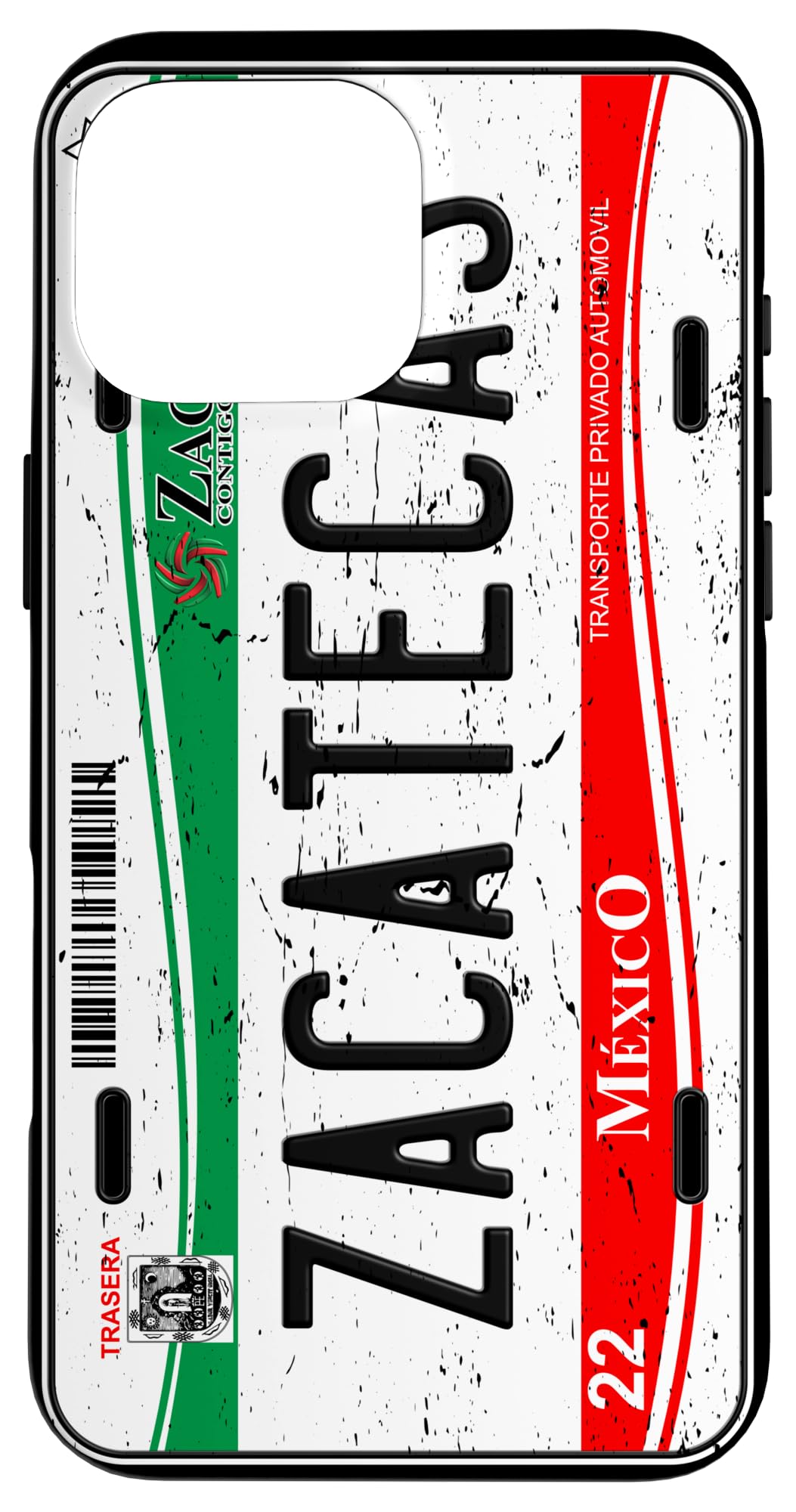 Zacatecas License Plate Phone Case for iPhone 16 Pro Max