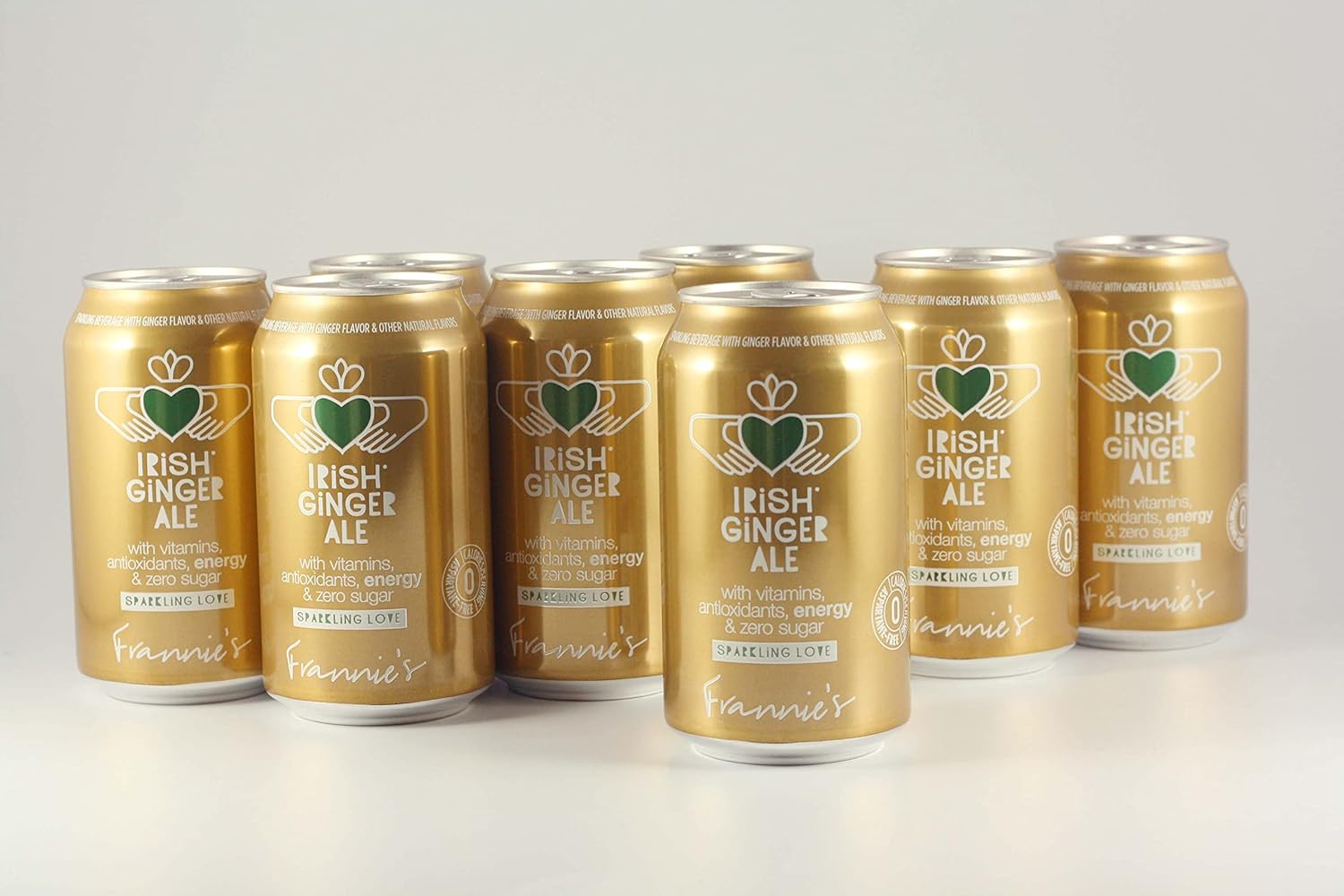 AmishTastes Frannie’s Sparkling Irish Ginger Ale, Protected With High-Density Foam, 12 Oz. (12 Ounce (Case of 24))