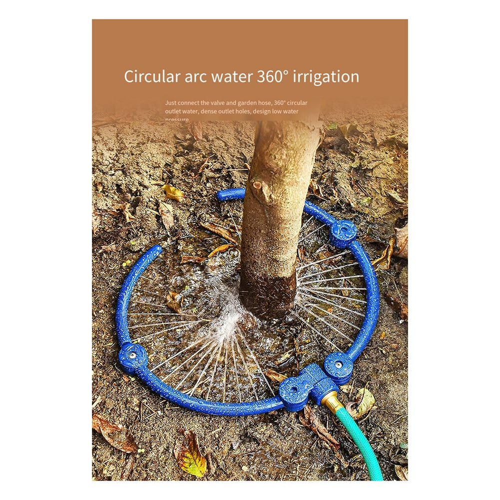 Système D'Eau D'Arbre à 360 °, Outil D'Arrosage des Racines D'Arbre, Système D'Irrigation par Aspersion Circulaire en Anneau, Eau Ciblée pour Arbre