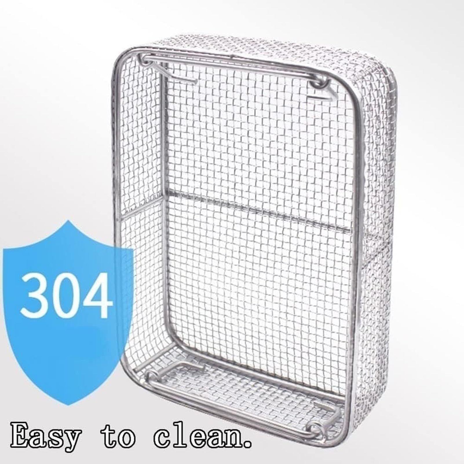 Bandeja para Instrumentos médicos, cestas Perforadas de Malla de Acero Inoxidable 304, Bandeja de esterilización de Instrumentos médicos a Alta Temperatura y presión para Instrumentos