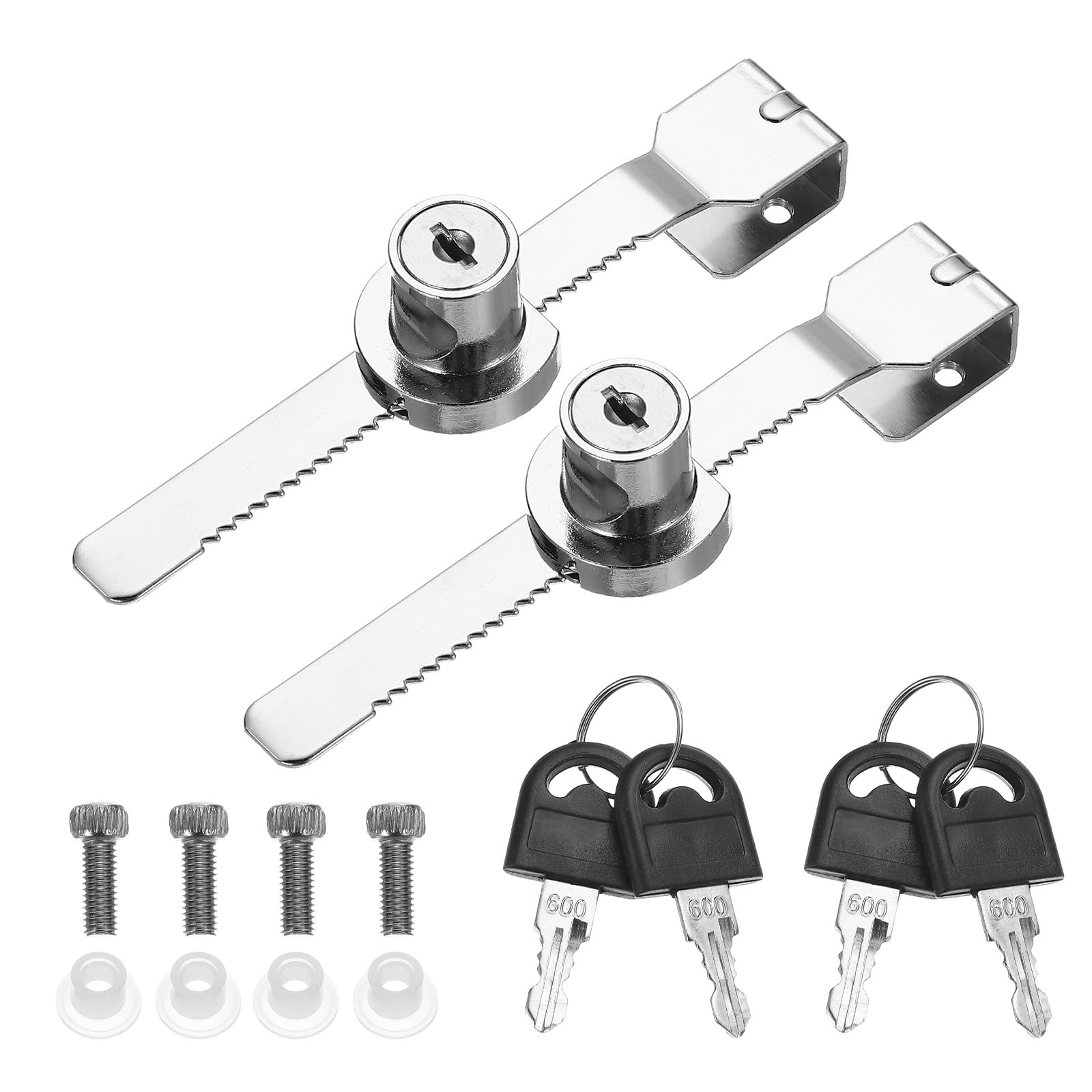 Wine Cabinet Lock PATIKIL Sliding Glass Door Ratchet Lock 4.7x0.4inch ...