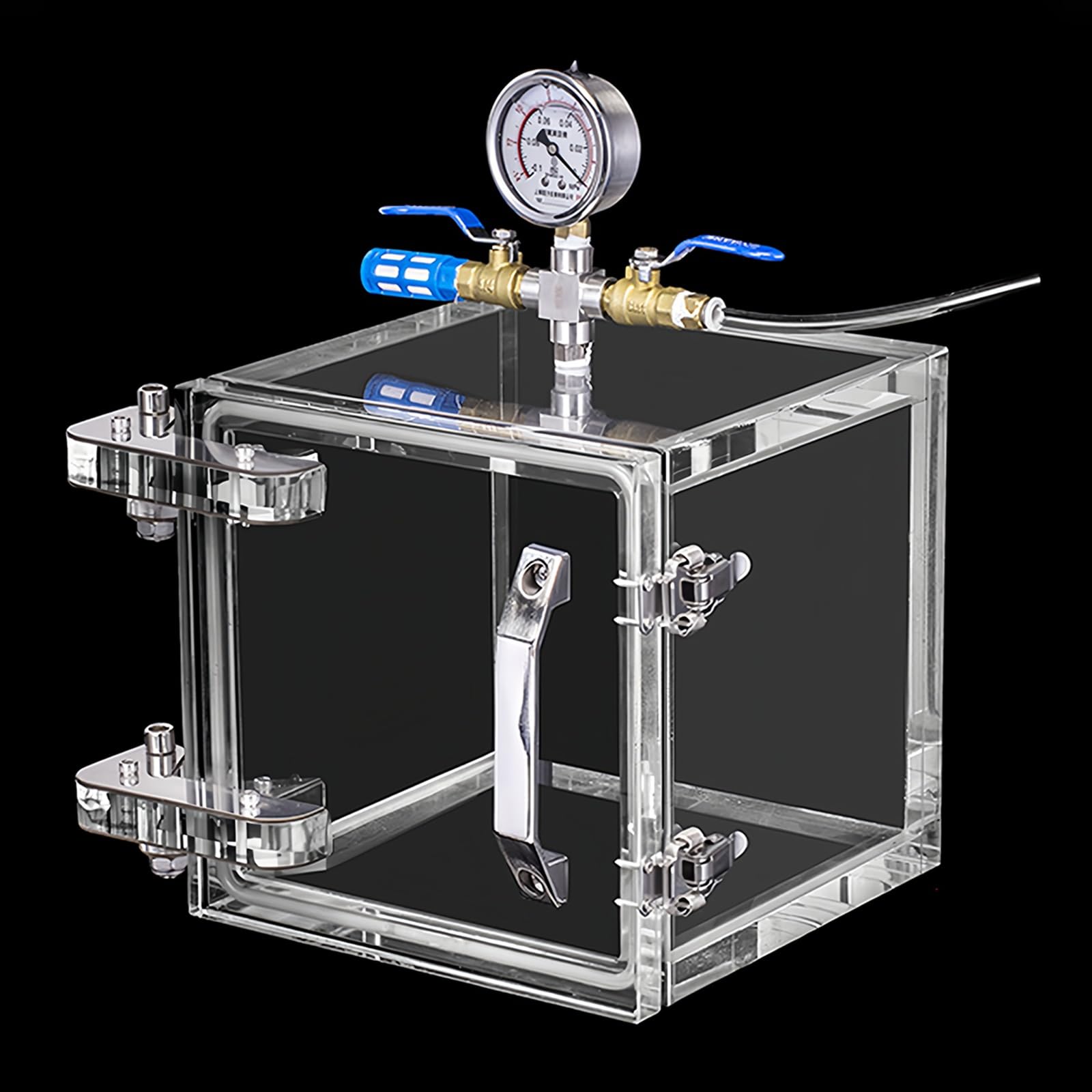 Acryl Vakuum Entgasungskammer Kit mit Manometer & Auslassventil, hohe Transparenz, starke Abdichtung für Forschung und Lagerung