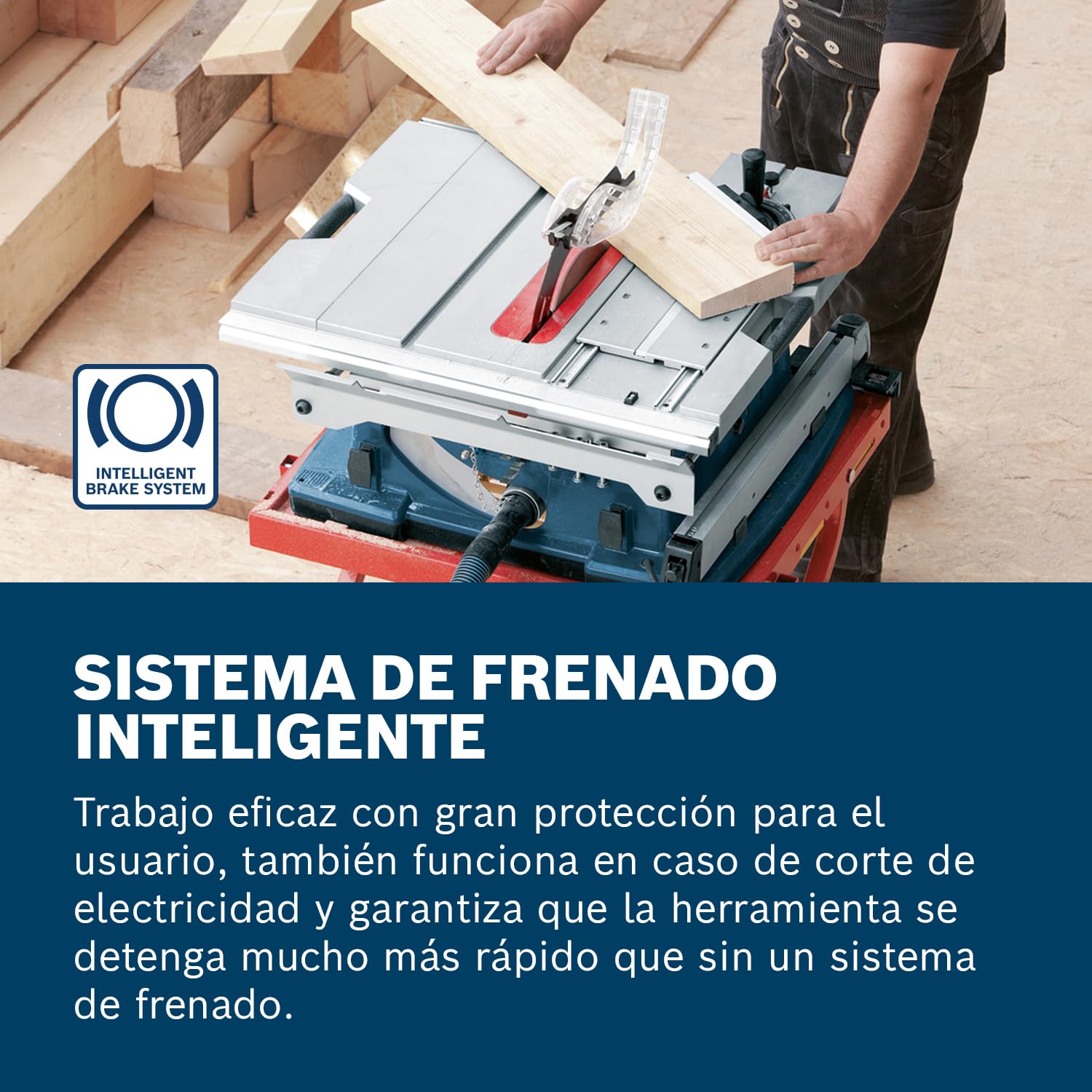 Bosch Professional GTS 10 XC - Sierra circular de mesa (2100 W, Ø disco de sierra 254 mm, freno motor, en caja)