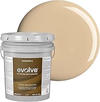 Vista 30 de EVOLVE Pintura e imprimación para interiores, cáscara de huevo (blanco alabastro), 1 galón, cobertura de una capa, excelente oculto, bajo contenido