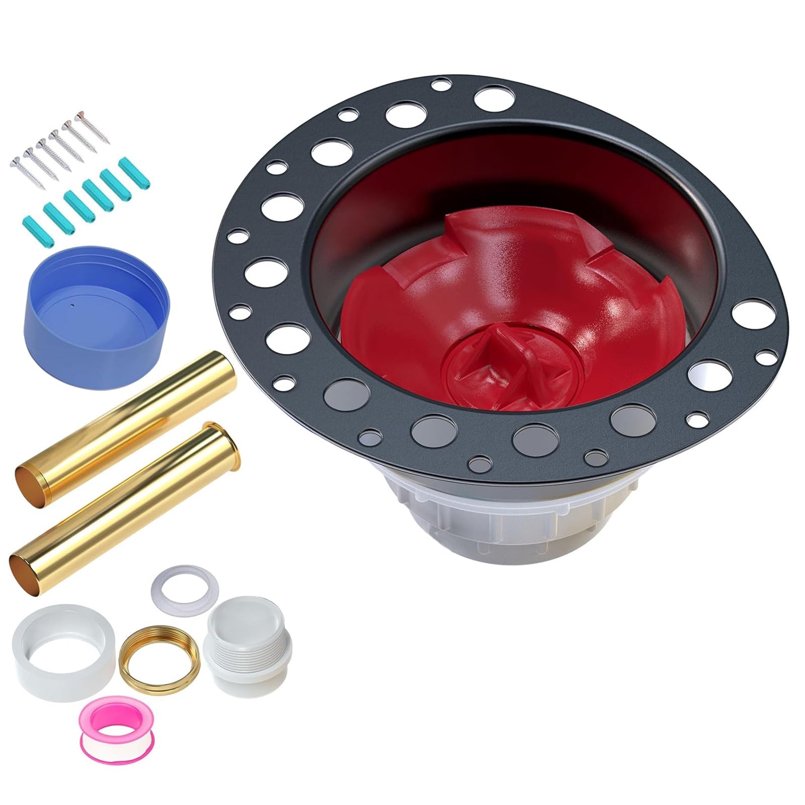 Drain Set for Freestanding Bathtubs Efficient Water Drainages Solution Set Upgrades Tool Floor Mounted Bathtub Drain