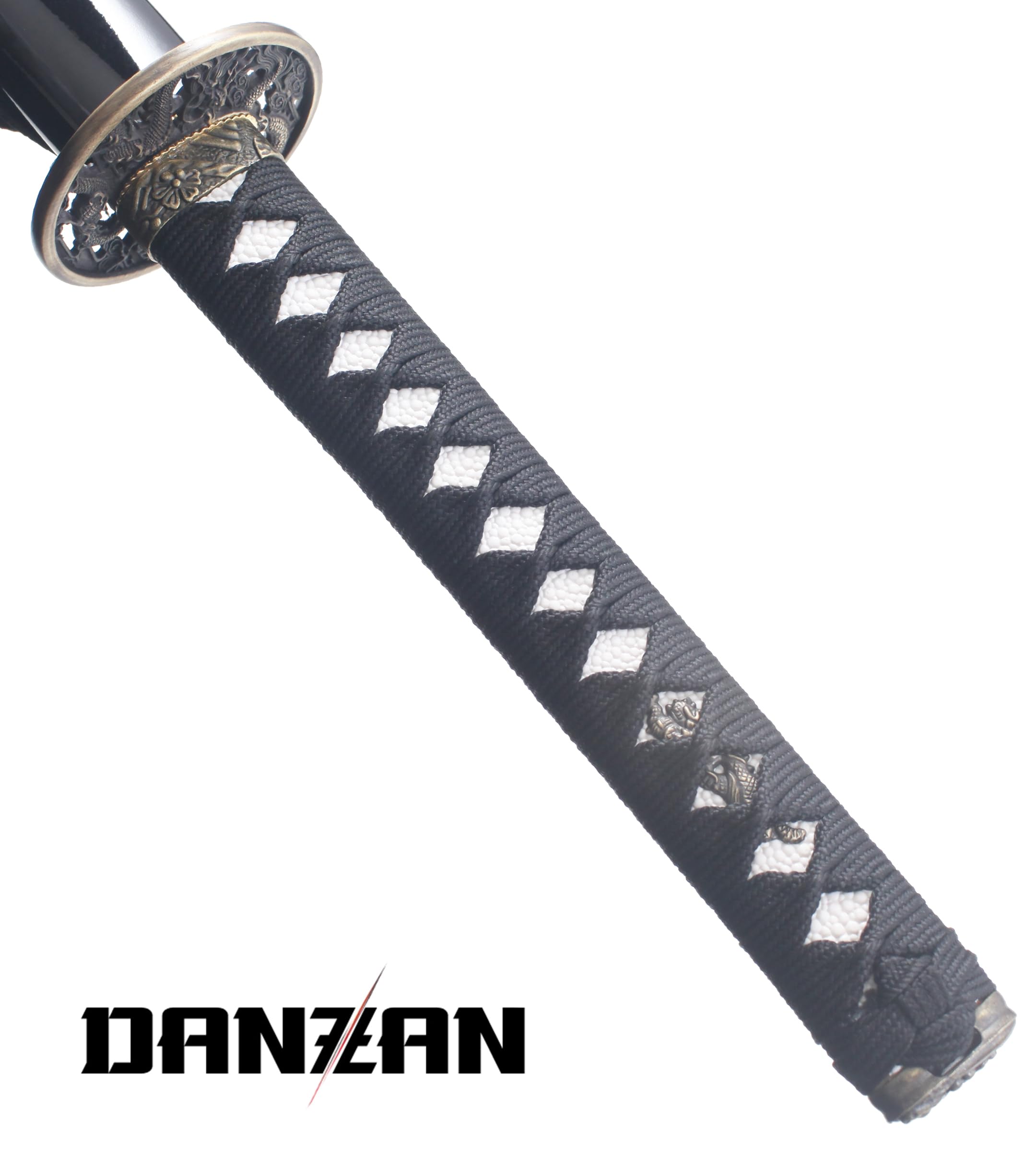 Danzan Katana en Bois Lame en Bois Katana Dragon Noir Epee Sabre Katana Japonais - Lame Bois Noire