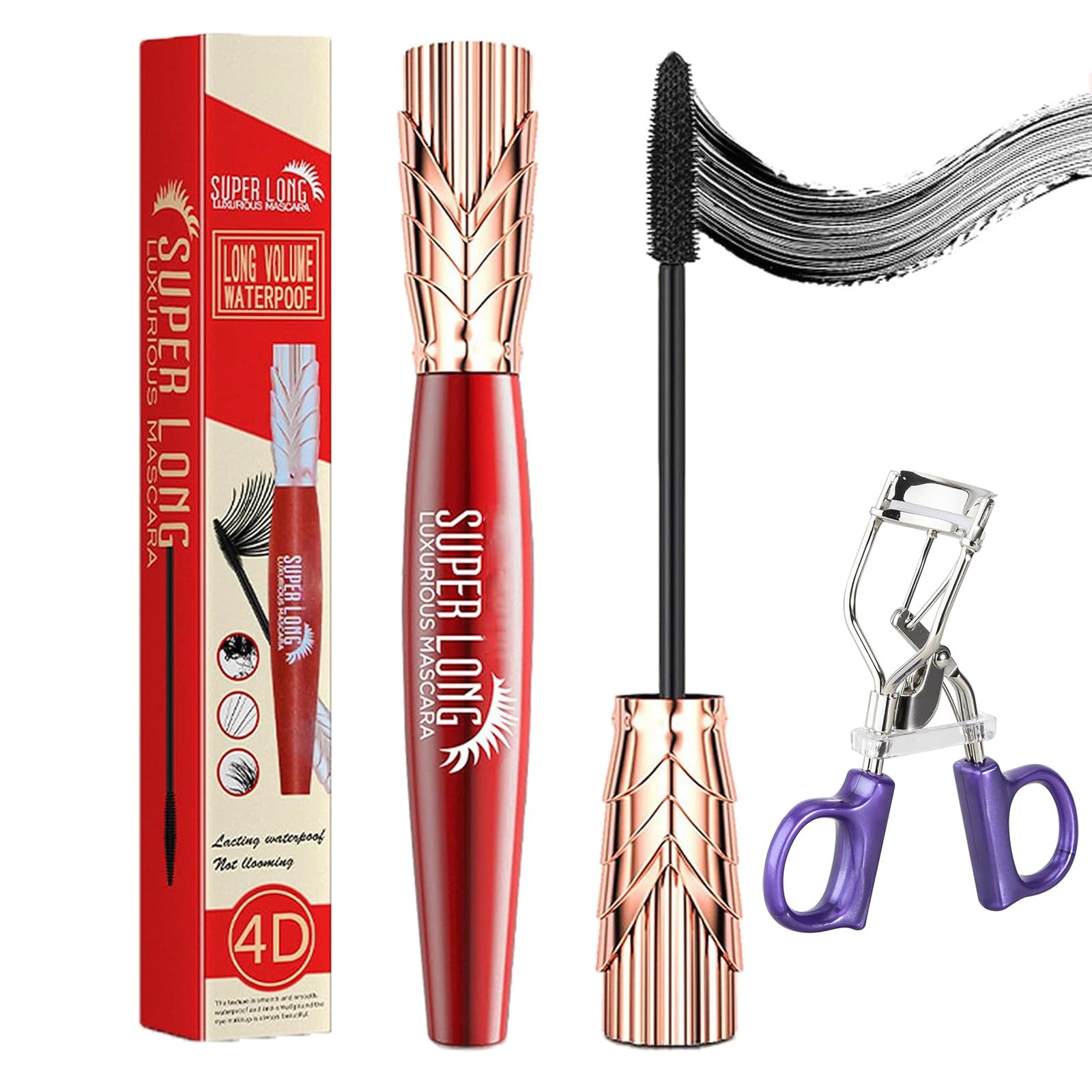 Yanquina Mascara, Yanqina Mascara, Yanqina Super Long Mascara, Yanquina 4D Silk Fiber Lash Mascara (1Pcs)