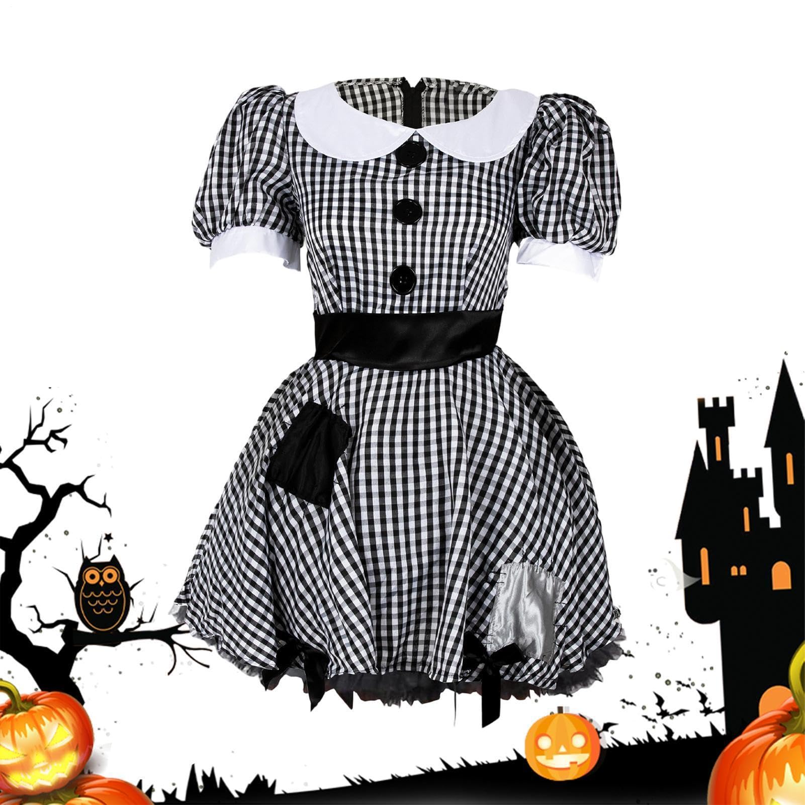 Halloween Doll Costume Kit Girl Performance Cosplay Outfit Dress