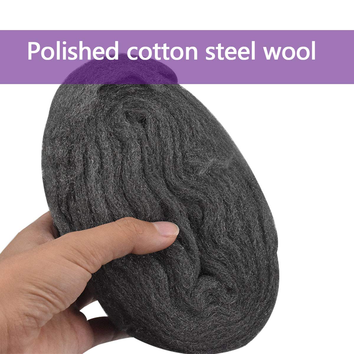 4 Stück Stahlwolle 0000 - Feine Drahtwolle Für Holz & Politur