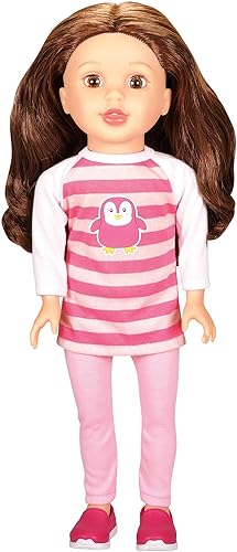 Bumbleberry Niñas Serena de 15" Girl muñeca, Morena