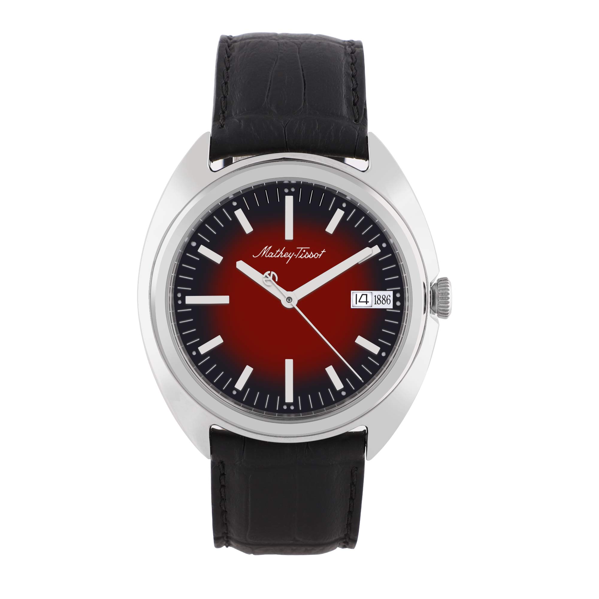 Mathey-Tissot Leather Analog Red Dial Men Watch-Eg1886Ar, Black Band (B081LFWBY8) Amazon Price History, Amazon Price Tracker