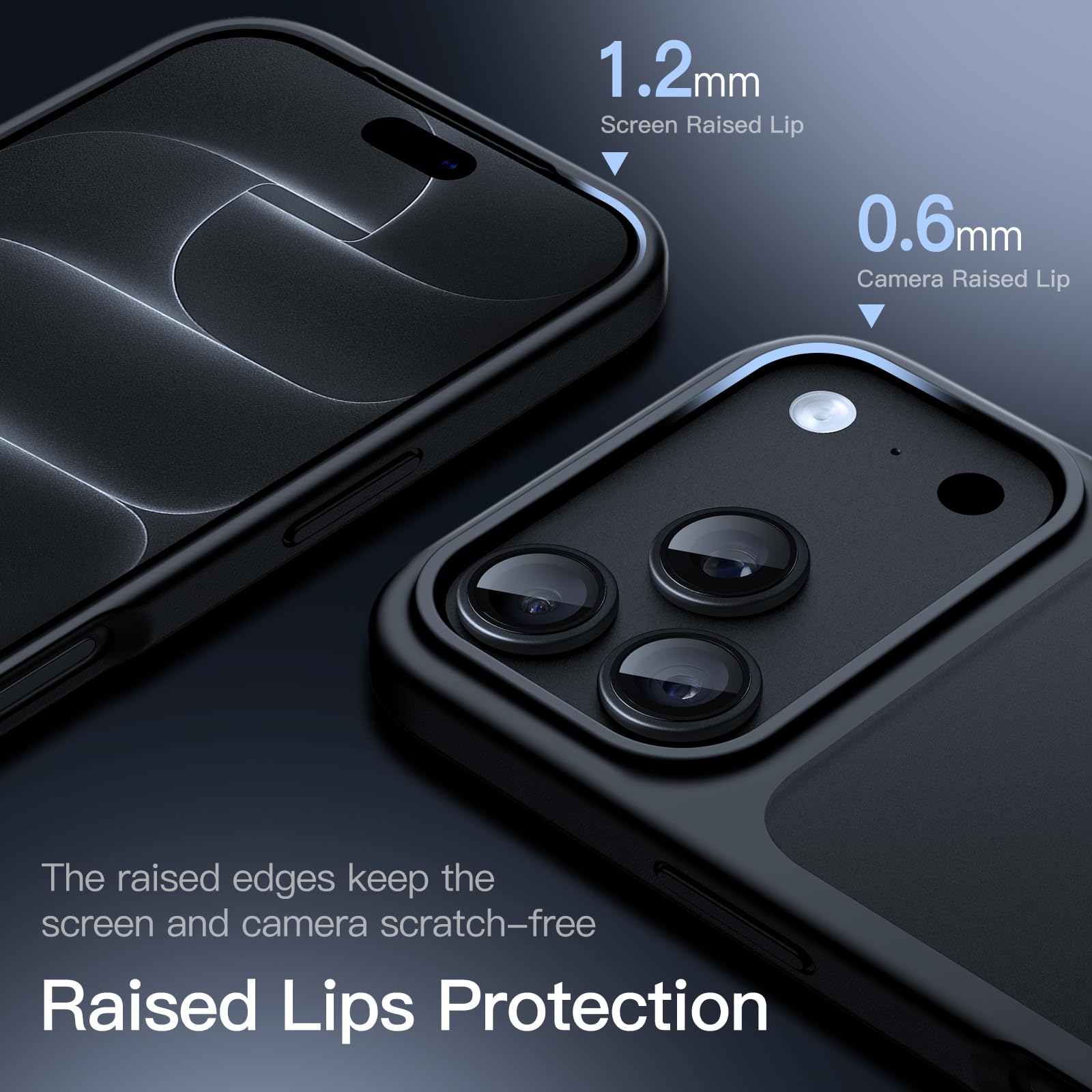 JETech Matte Case for iPhone 18 Pro Max, Black — Amazon image 5