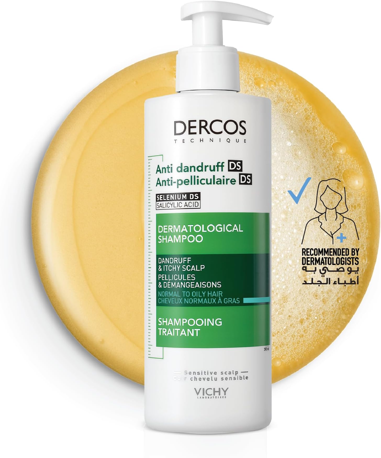 Dercos Anti Dandruff Shampoo for Normal to Oily hair