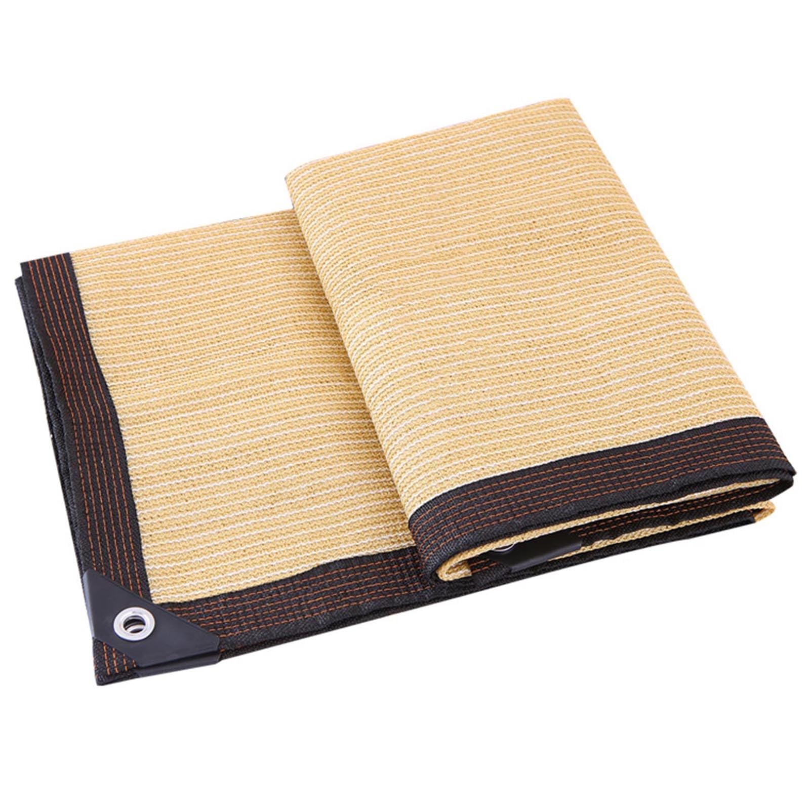 Filet d'ombrage de jardin beige 5mx9m avec protection solaire 90%