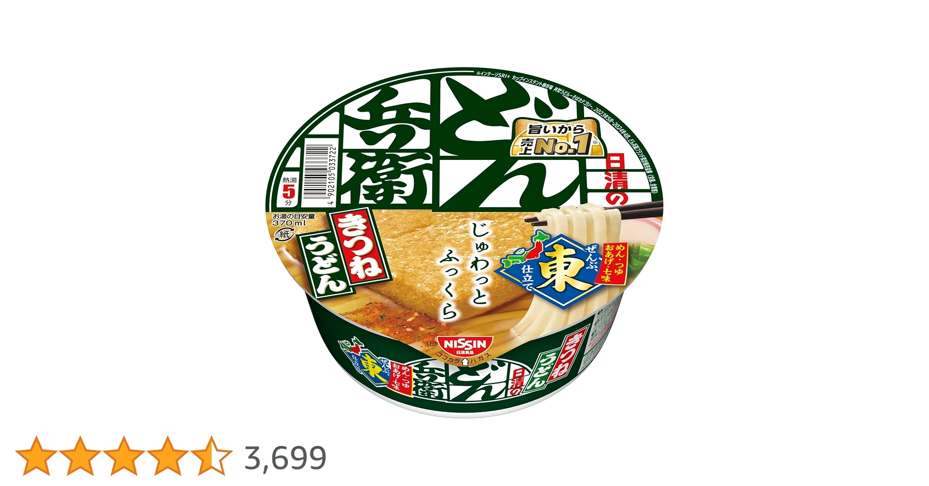 Amazon.co.jp: どん兵衛 きつねうどん (東) 日清食品 カップ麺