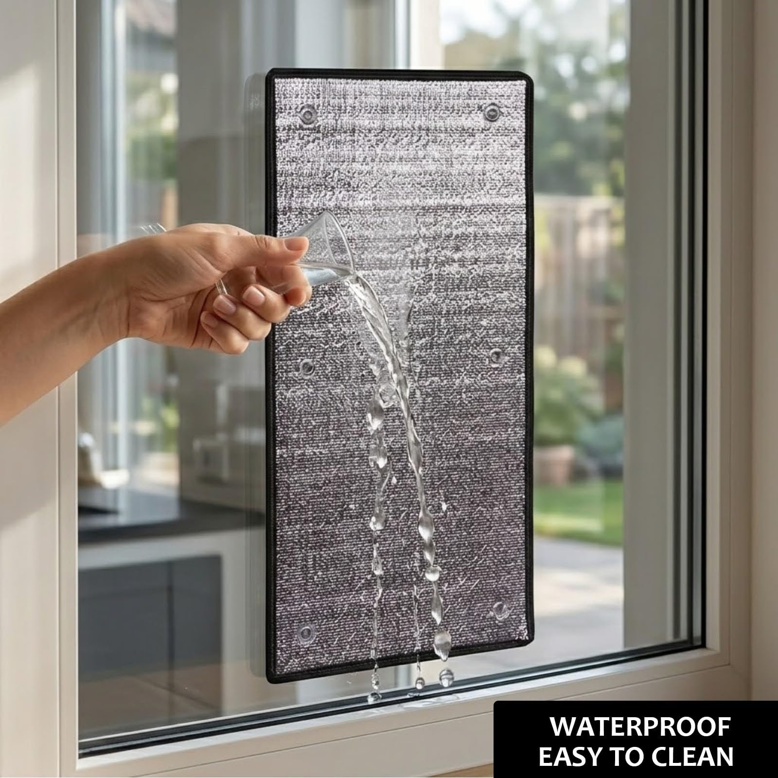 Hitzeschutzfolie Fenster Innen Mit Saugnäpfen, Doppelseitige Aluminiumfolie