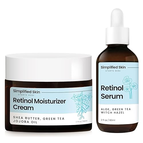 Crema de retinol para rostro + suero de retinol 2.5%
