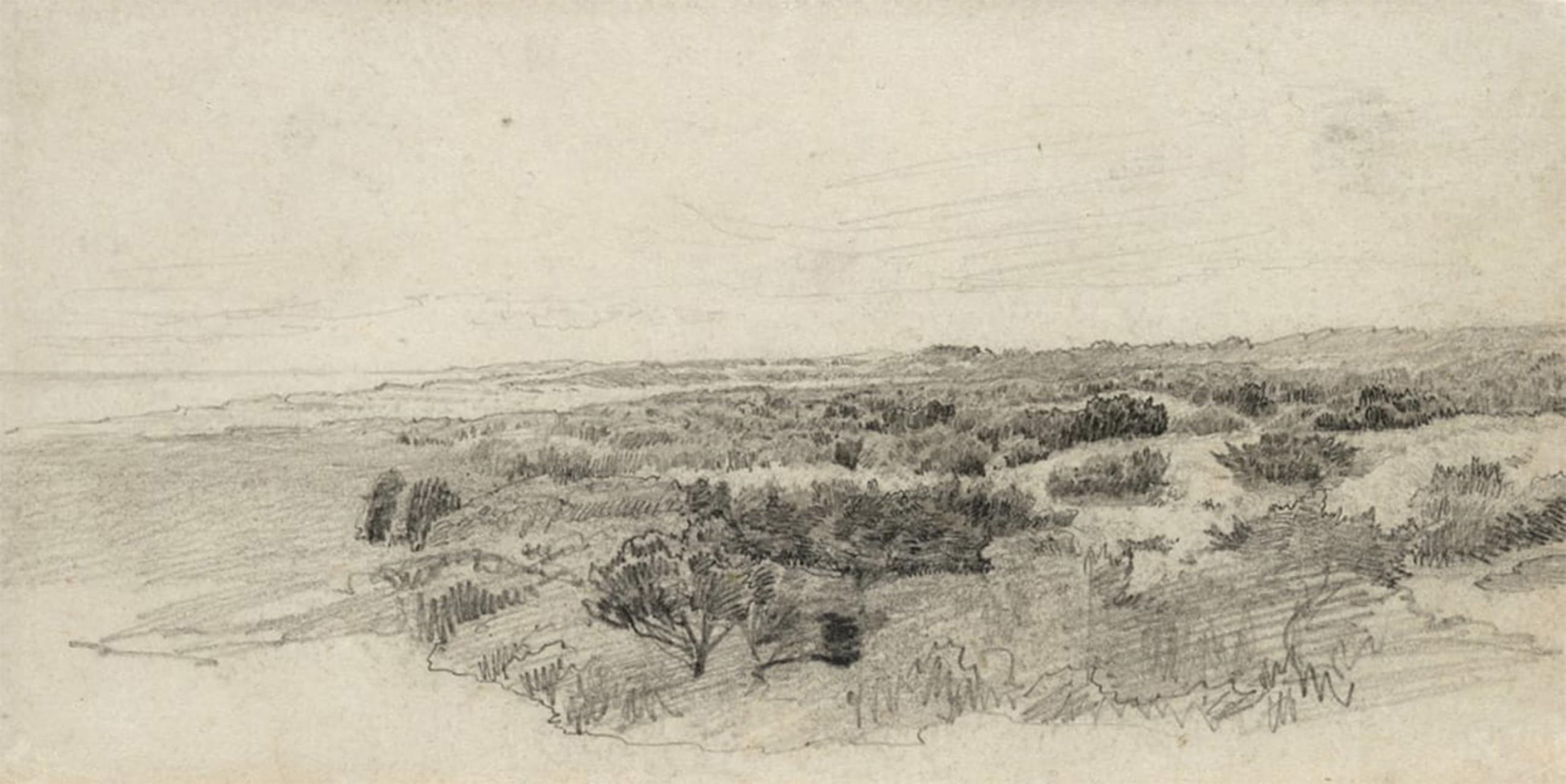 Affiche impression toile paysage arbres William Richards 60x90cm - 5