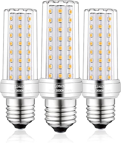 Bombilla LED 3 paquetes de 150 W equivalente a 2000 lúmenes, 3000 K, blanco cálido, 20 W, bombilla LED súper brillante, base E26E27, ventilador de