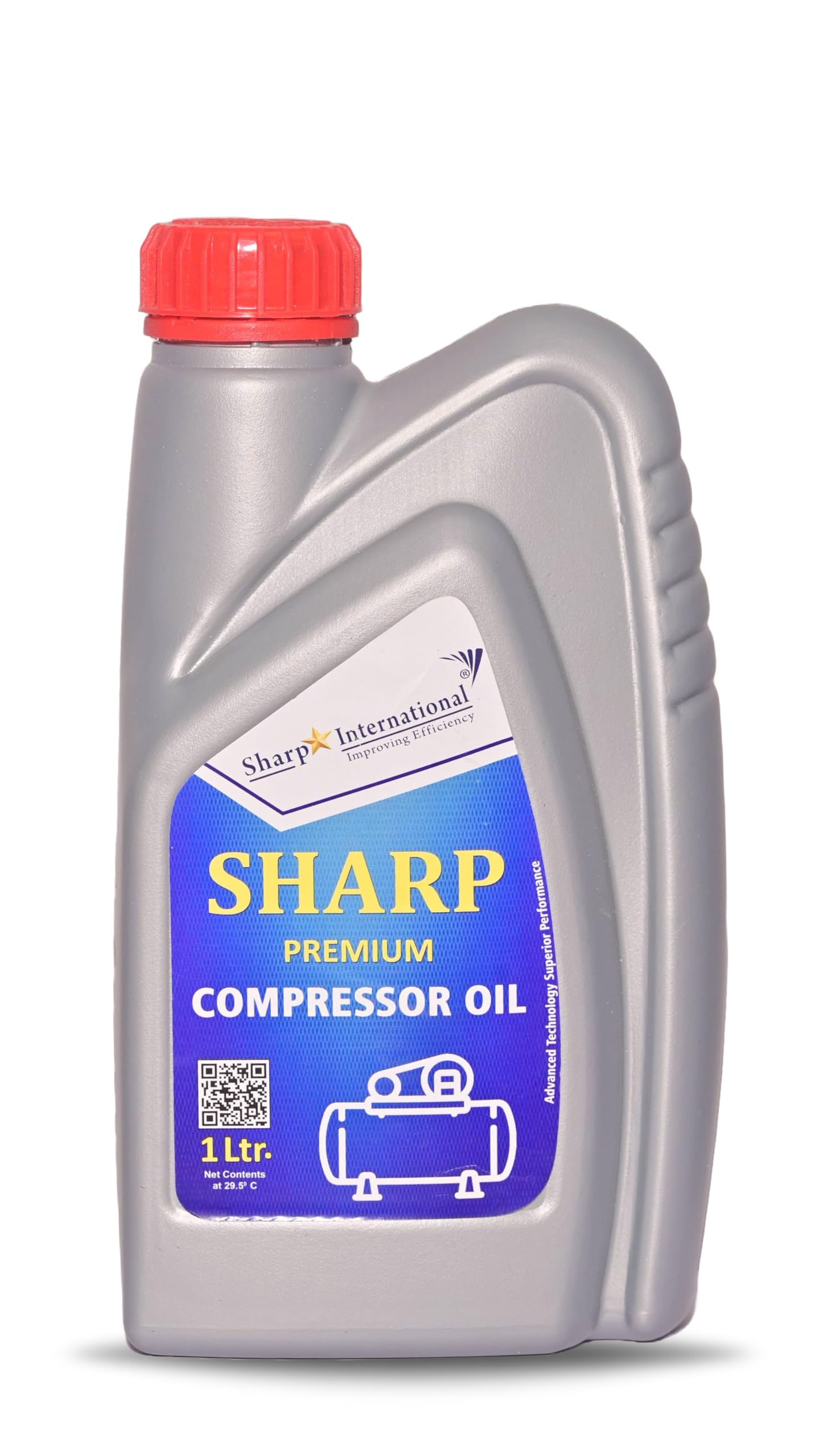 Sharp Premium Compressor Oil 1 Litre | High Performance Lubricant for Air Compressors | Reduces Wear, Heat & Noise | Long-Lasting Protection-image-48