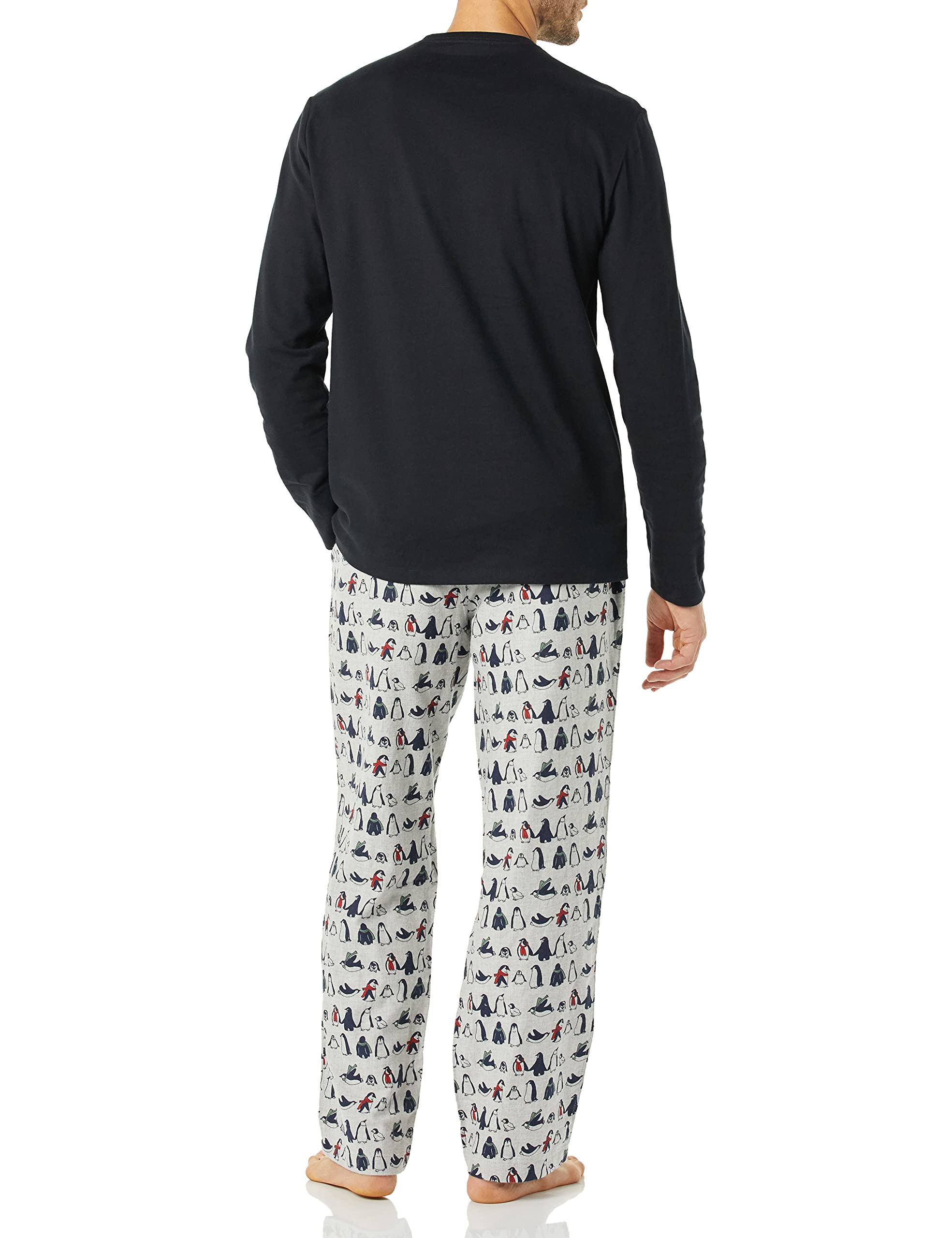 Amazon Essentials Completo Pigiama con Pantaloni e Maglia a Maniche Lunghe in Flanella Uomo