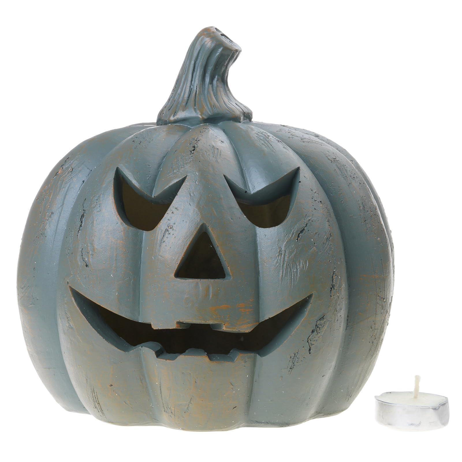 YWLUUOO Festival Halloweens Decorative Pumpkin Light Cover with Soft LED Glows Resin Materials for Indoor Outdoor Halloweens Decoration