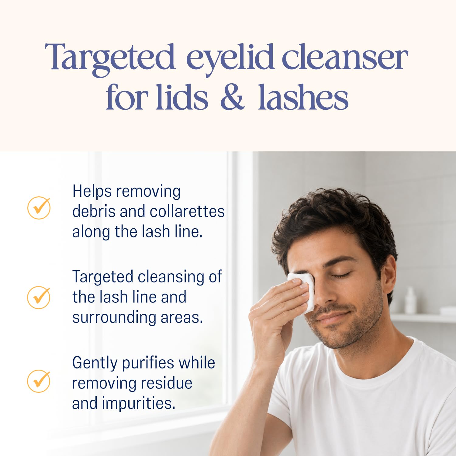 OCuSOFT Oust Demodex Cleanser - Limpiador de espuma extra fuerte, 50 ml, aceite de árbol de té, limpiador de espuma para párpados irritados, asociado con ácaros Demodex