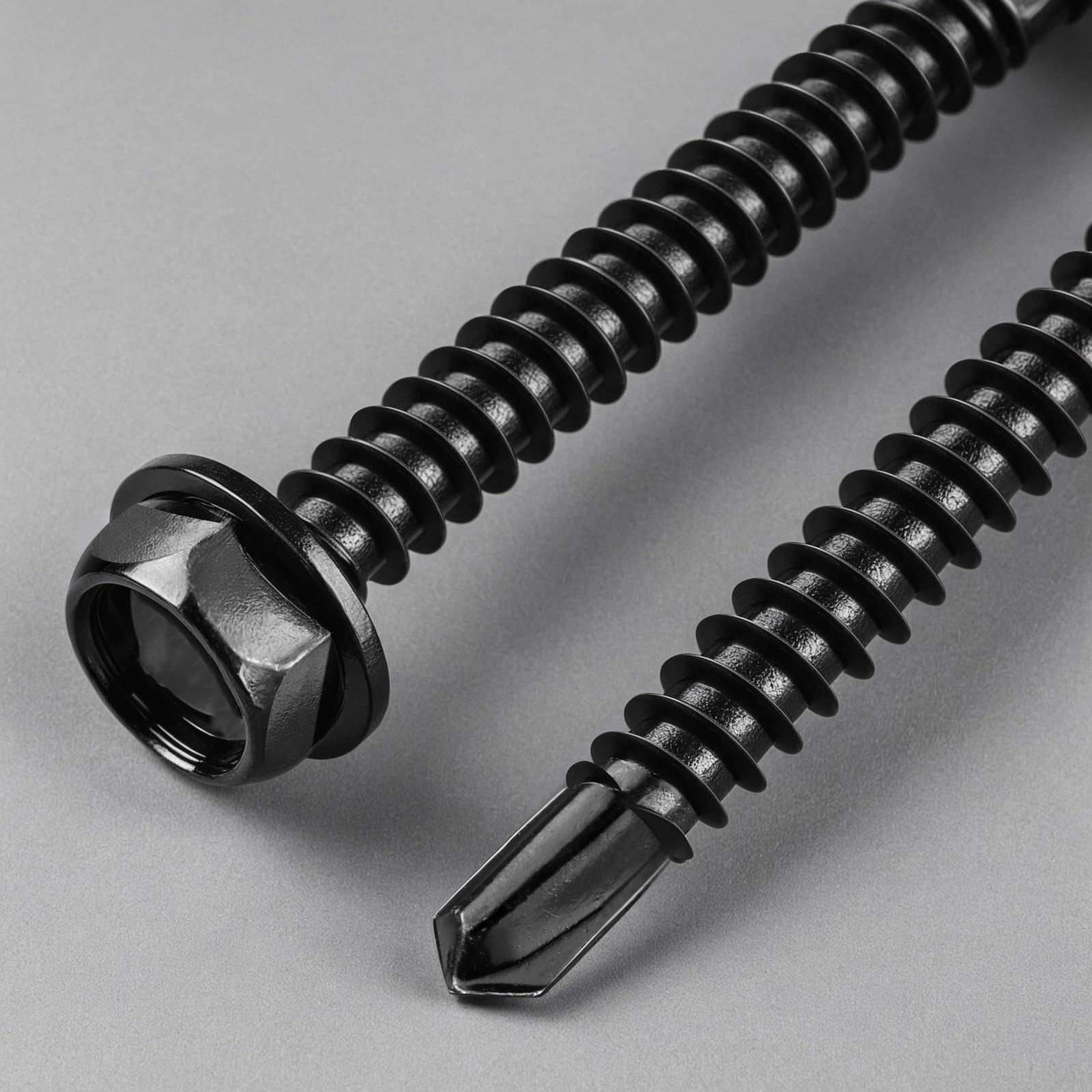 Black Self-Tapping Screws - 58pcs #10 Stainless Steel -3 Black Self-Tapping Screws - 58pcs #10 Stainless Steel -3