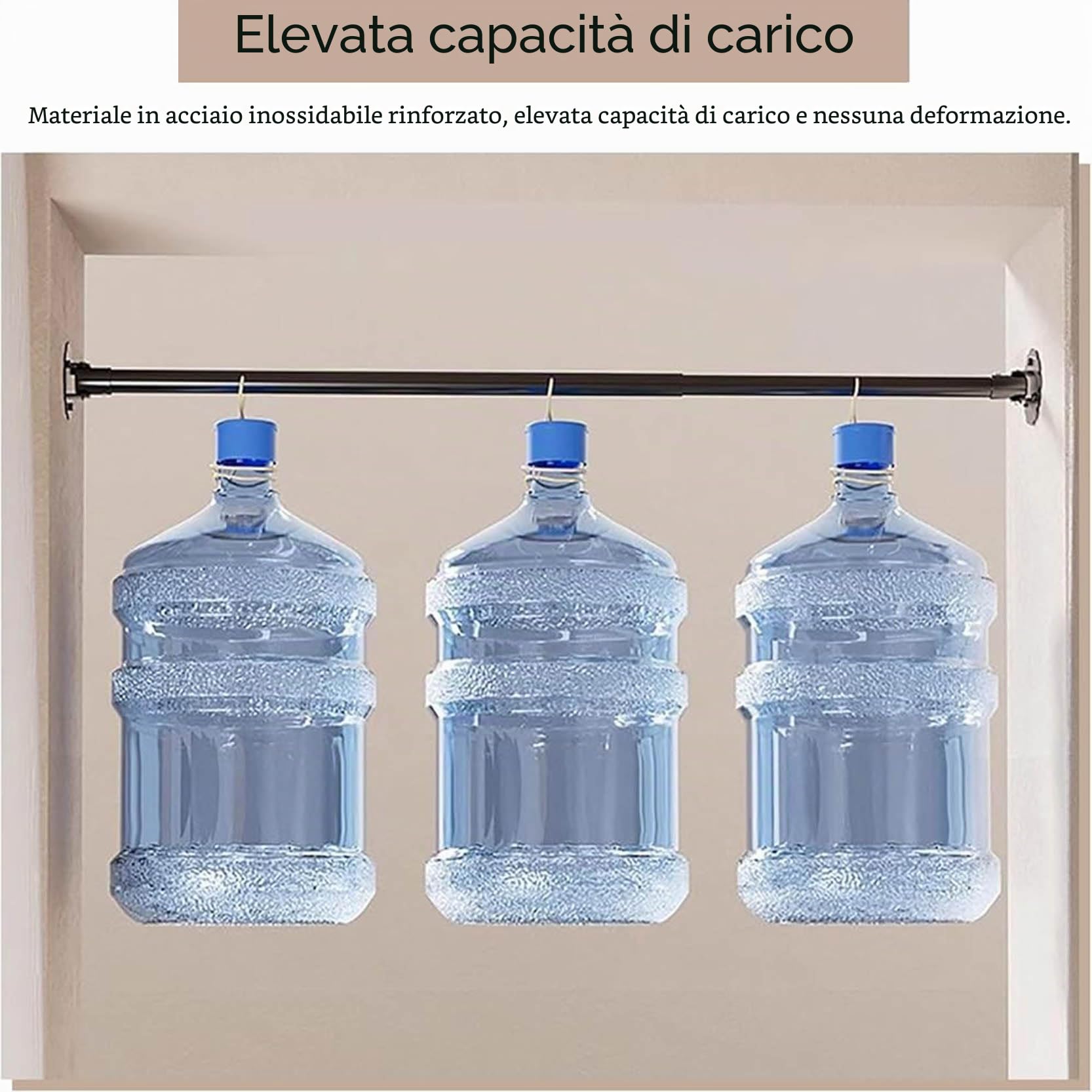 Bastone per Tende, Binario per Tende Regolabile, Supporto Girevole in Acciaio Inox a 180° per Asta Doccia, Asta per Tende a Parete Angolata, Binario a Soffitto per Bagno(Size:55-75cm,Color:a)