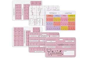 EKG Cardiac Badge Card - The Nurse's Ultimate EKG Interpretation Tool