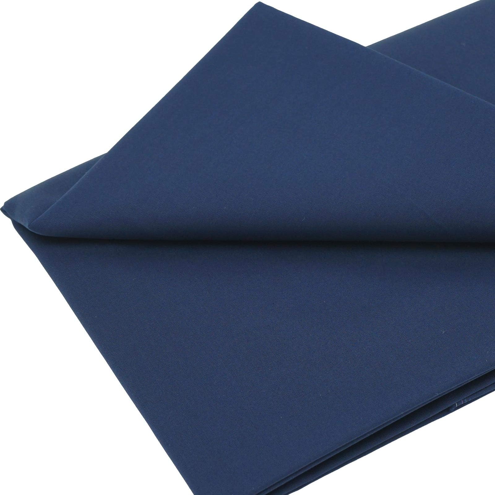 MasterFAB Cotton Fabric 100% Cotton Woven Poplin by The Yard for Sewing DIY Crafting Fashion Design Printed Floral Washable Cloth(Navy)