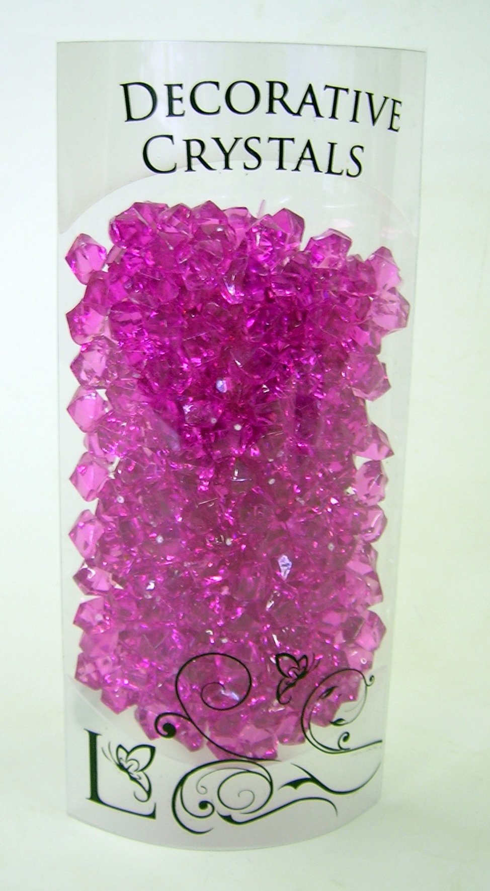 Lotus ImportsDecorative Acrylic Crystals- Raspberry Colour- 1cm
