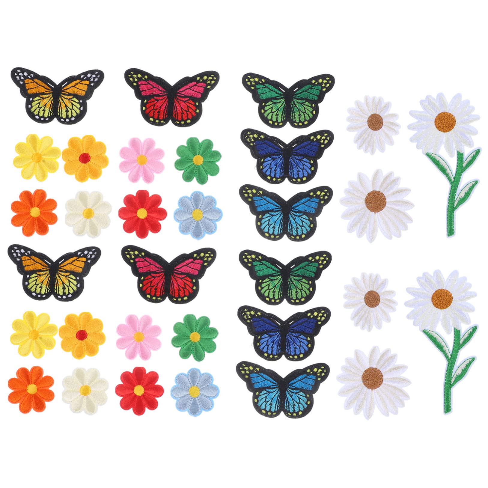 COHEALI 195pezzi Patches Ricamati Per Decorazione e Riparazione Toppe Termoadesive a Per Abbigliamento e Accessori Facile Applicazione Su Giubbotti e Jeans
