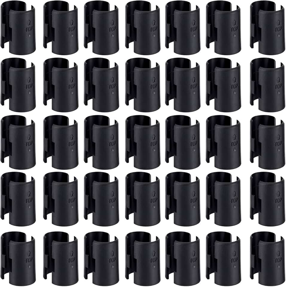 Apoulin 50Pack Wire Shelf Clips - 25 Pairs Wire Shelving Shelf Lock Clips for 1" Post Shelvings